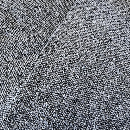 Open Road Goods Solid Color Mexican Yoga Blanket – Large Handwoven Throw for Yoga, Beach, Camping or Home – Soft and Durable Cotton Blend - color: Charcoal Blanket