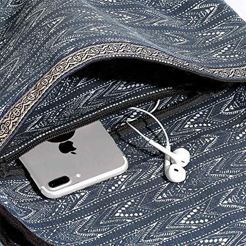 Ewedoos Canvas Yoga Mat Bag Fits Most Mats Yoga Bag with Large Storage Pockets to Hold More Accessories Ideal for Pilates Workout Gifts & Travel - color: Artistic Gray