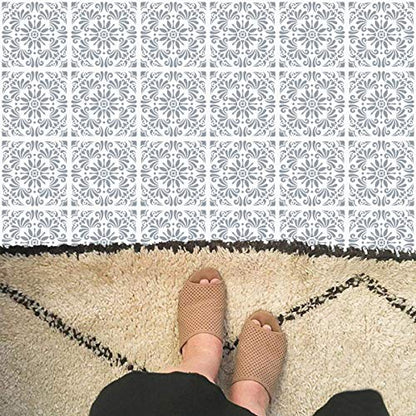 32 Pcs (6 x 6 Inch) Reusable Mandala Stencils for Dot Painting, Art Scrapbook Templates (White-32pcs) - color: white-32pcs