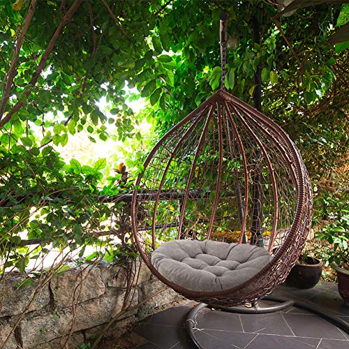 Tiita 22 Inch Floor Cushion - Round Outdoor Chair Cushion Pad - color: (Round)|grey