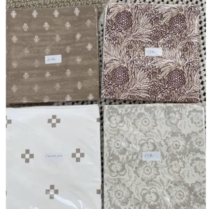 Woven Nook - Modern & Luxurious Decorative Boho Throw Pillow Covers - Durable Quality & Machine Washable - 100% Cotton Canvas - Dover Set - 4 Pack (22 x 22)