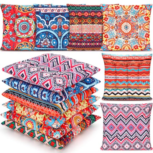 Menkxi 6 Pcs Bohemian Floor Pillows 15 Inch, Classic - color: Classic