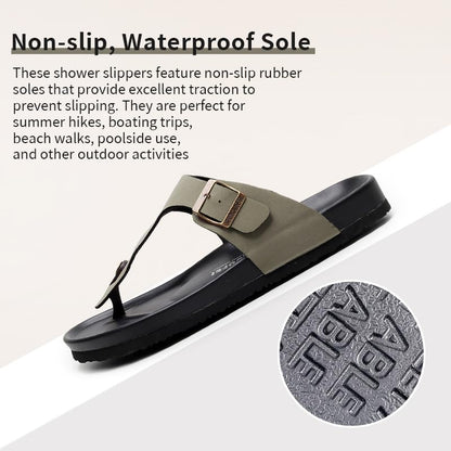 Women Arch Support Flip Flops – Adjustable - color: Yb-green, size: 5