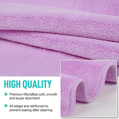 SINLAND Microfiber Gym Towels, Workout Sweat Towel 16x32In - color: Black+grey+lightpurple