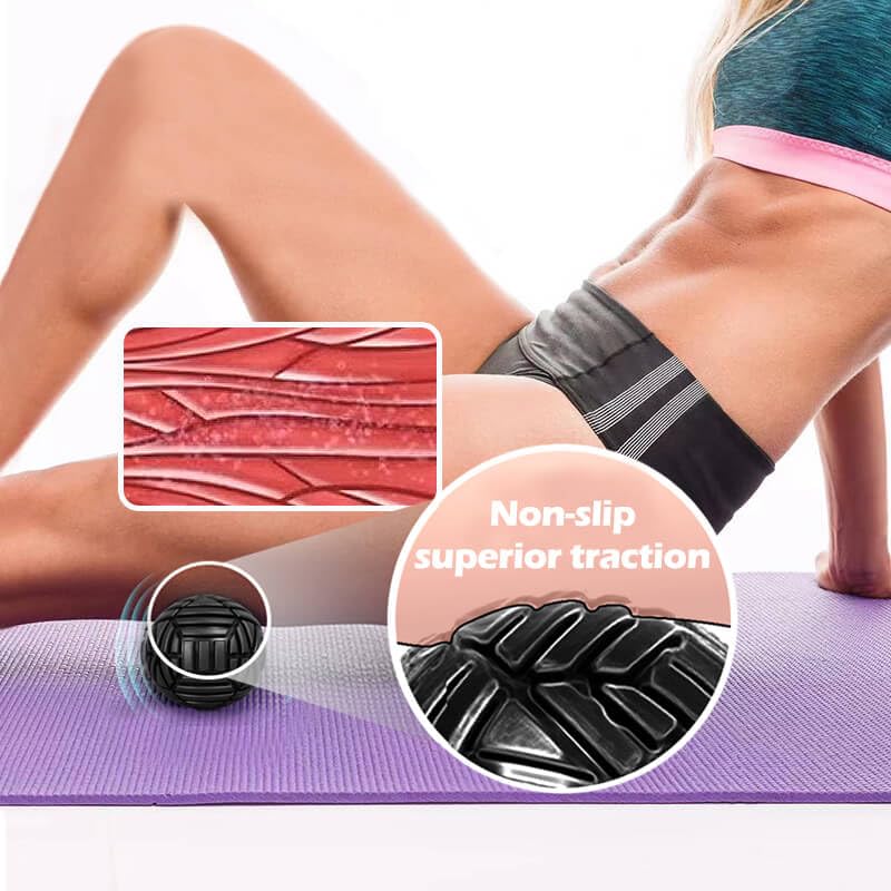 TETOP Fitness Muscle Massage Ball, 3.15in, Therapy Ball for Trigger Point Massage, Trigger Point Ball for Myofascial Release, Mobility Ball for Exercise & Recovery (Pink) - color: Pink