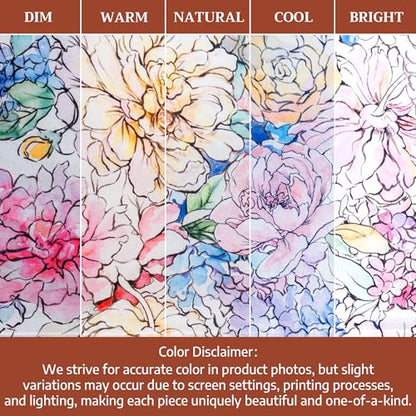 Maison d' Hermine Aprons for women with Pocket 100% Cotton (27.50"x31.50") | Adjustable Neck Strap & long ties Apron Men Chef Wedding Cooking Gardening Server Maid - color: 046 - Floral Love