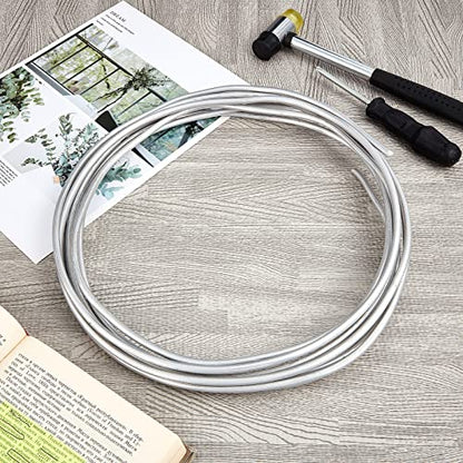 Pelopy Aluminum Armature Wire Bendable Sculpting, Silver, 3/16 Inch,20ft | Thick Metal Wire for Dolls and Floral Designs, Jewelry Making and Weaving Crafts, Holds Shape Well for Art Projects - size: 3/16 Inch,20ft