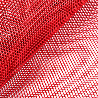 AggAuto Universal 40"x13" Car Grill Mesh 4x8mm Rhombic Hole Red | Aluminum Alloy Automotive Grille Insert Bumper, One of the Most Multifunctional Shape Grids 100x33cm - size: 4x8mm Rhombus - Red