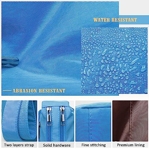 VOLGANIK ROCK RFID Purses for Women Fabric Nylon Multi Pocket Crossbody Bag Ladies Travel Handbag - color: Blue#106, size: Standard