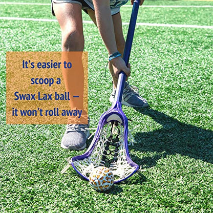 SWAX LAX Lacrosse Training Ball - Indoor Outdoor Practice Less Bounce & Rebounds - color: Multicolor