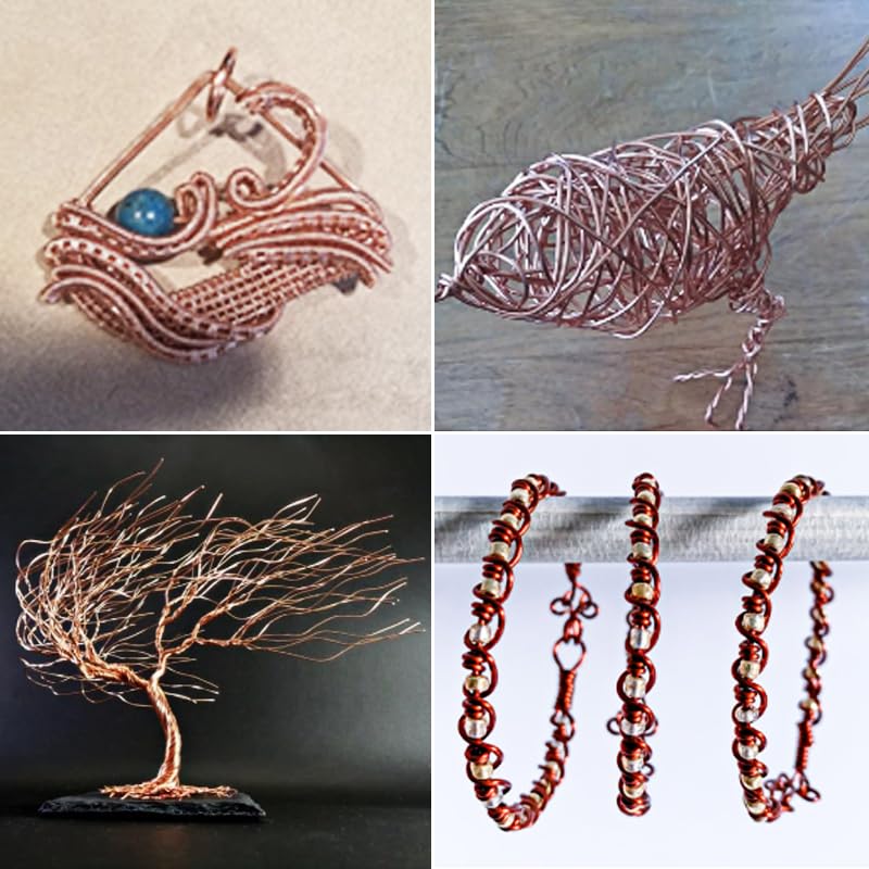 18 Gauge/1.0 mm 65 Feet 5 oz 99.9% Dead Soft Copper Wire for Electroculture Gardening, Jewelry Making, Beading, Science Projects, DIY Artwork - size: 18 Gauge/ 1.0 mm, style: 5 oz