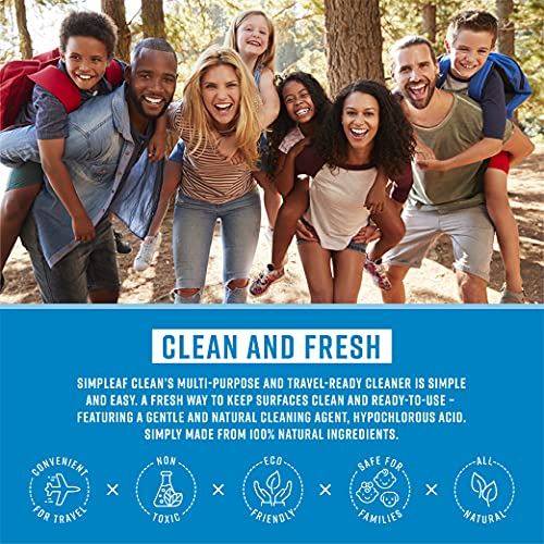 Simpleaf Clean All-Purpose Everyday Cleaner | Eco-Friendly | Safe for Kids and Pets | Unscented 4oz