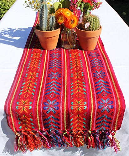 Del Mex Mexican Rebozo Shawl Blanket Doula - color: Red, size: Regular (6 ft x 2.5 ft)