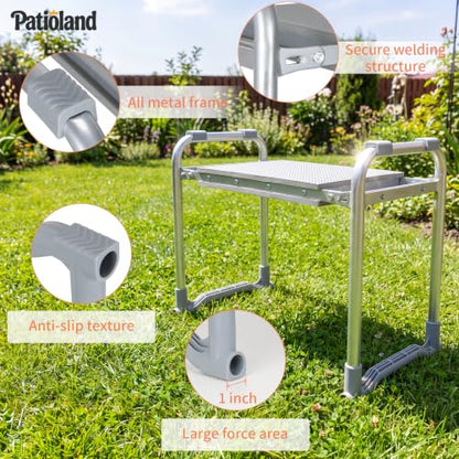 Garden Kneeler and Seat Heavy Duty, Kneeling Bench for Gardening - color: Gray-modle B