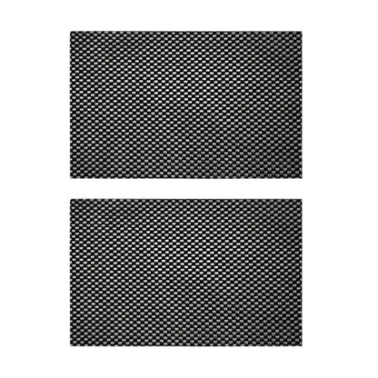 Pilates Reformer Mat, Workout Mat, Black Yoga Mat, Workout Mats for Home Gym, 2-Pack Non-Slip & Hand Grip Floor Fitness Pads - size: 7.87*11.81*0.1