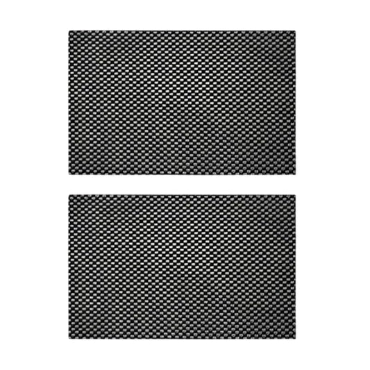 Pilates Reformer Mat, Workout Mat, Black Yoga Mat, Workout Mats for Home Gym, 2-Pack Non-Slip & Hand Grip Floor Fitness Pads - size: 7.87*11.81*0.1