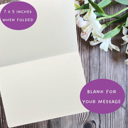 Whitman and Daughter Yoga Birthday Card (1 Premium Card, 7X5 Inch) Blank inside to pair with a yoga gift for women - 288