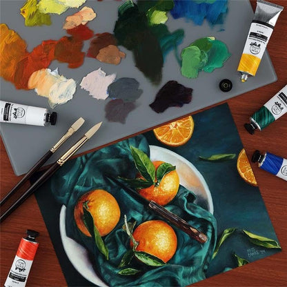 Tusc & Pine Artist Oil Paint - Cerulean Blue, 150 ml, Non-Yellowing, Rich & Creamy Consistency, Maximum Pigment Load, Small Batch Milled Oil Paints Made in the USA - color: Cerulean Blue, size: 5.07 Fl Oz (Pack of 1)
