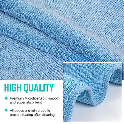 SINLAND Microfiber Gym Towels, Workout Sweat Towel 16x32In - color: Light Blue+blue+grey