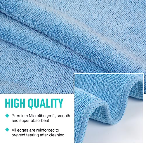 SINLAND Microfiber Gym Towels, Workout Sweat Towel 16x32In - color: Light Blue+blue+grey