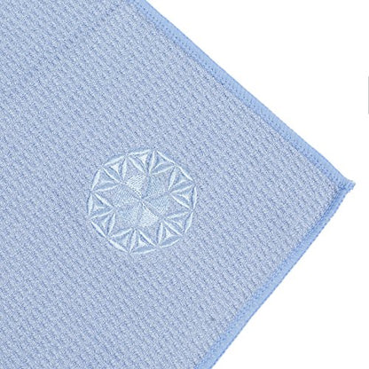 Shandali Hot Yoga Towel - Mat-Sized, Microfiber, Super Absorbent, Anti-Slip, Injury Free, 24" x 72" - Best Bikram Yoga Towel - Exercise, Fitness, Pilates Gear - color: Blue