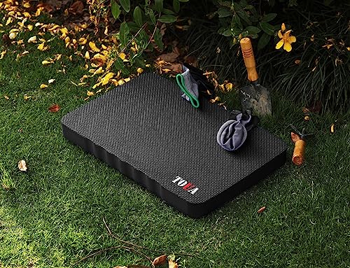 TOUA Kneeling Pad Thick Extra Large High Density Foam Kneeler Pad Mat for Gardening Yoga Exercise Bath (Black 2 Pack) - color: Black, size: Large - 2 Pack