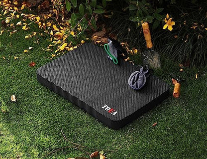TOUA Kneeling Pad Thick Extra Large High Density Foam Kneeler Pad Mat for Gardening Yoga Exercise Bath (Black 2 Pack) - color: Black, size: Large - 2 Pack