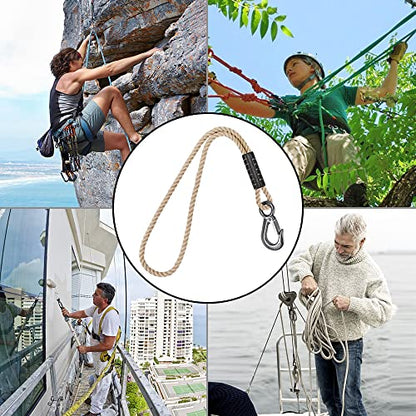 BeneLabel 1Pcs 59" Tree Swing Ropes Tree Swing Strap for Hanging Hammock - color: Off-White, size: 59"