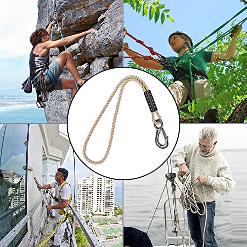 BeneLabel 1Pcs 39" Tree Swing Ropes Tree Swing Strap for Hanging Hammock - color: Off-White, size: 39"