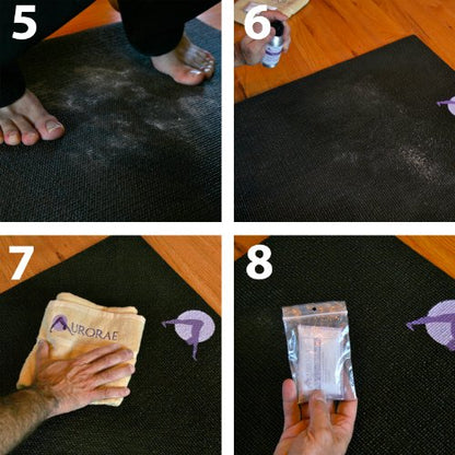 Aurorae Yoga Non Slip Rosin Bag. Keeps hands dry and prevents slipping. Made in USA