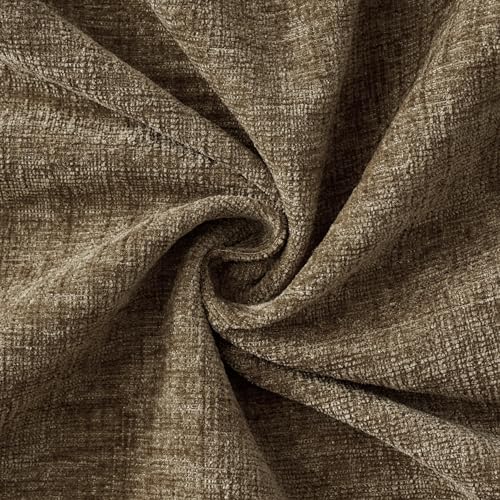MIULEE Soft Chenille Fall Throw Pillow Covers Coffee 16x16 Inch Pack of 2 | Modern Fall Home Decor, Classic Decorative Pillows, Solid Dyed Cases, Boho Couch Cushion Covers for Sofa Bed Living Room - color: Coffee, size: 16" x 16" (Pack of 2)