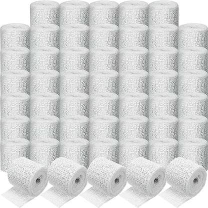 Treela Plaster Cloth Rolls Gauze Bandages Rolls Strips for Belly Casts, Scenery Molds, Mask Making, Art Projects, Body Casts, Craft Supplies(2 Inch x 177 Yard) - size: 2 Inch x 177 Yard