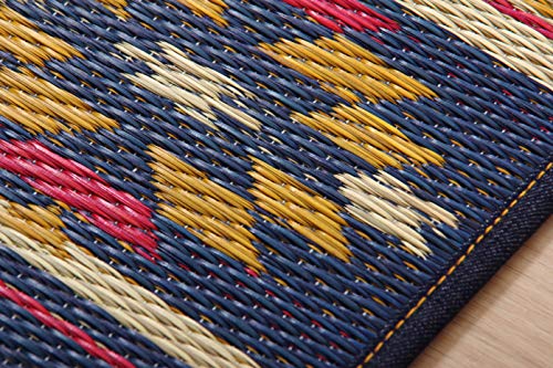 イケヒコ・コーポレーション IKEHIKO Non Slip 1/4-Inch Tatami Yoga Mat, Japanese Tatami Mat, Natural Relaxing Scent, Perfect for Pilates, Meditation, Made in Japan (Earth NV)