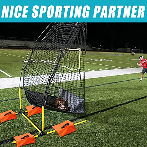VISEMAN 4PCS Sports Net Sandbags, Weighted Anchor Bags for Baseball & Golf Nets,Soccer Goals, Hockey Nets - style: Orange×4PCS