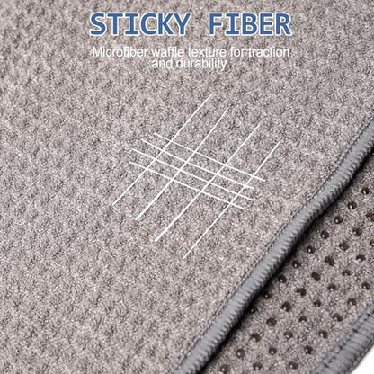 Eunzel 2 Pack Hot Yoga Towel, Non-Slip Yoga Mat Towel with Grip Dots Stickyfiber Sweat Absorbent Towel for Hot Yoga, Pilates and Workout 72" x 24", Grey - color: Grey