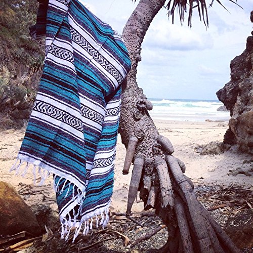 Yoga Mexican Blanket Throw - Beautiful, Bright and Comfortable Blanket Fair Trade000011