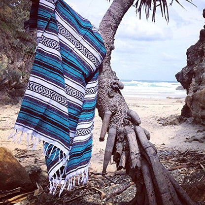 Yoga Mexican Blanket Throw - Beautiful, Bright and Comfortable Blanket Fair Trade000011