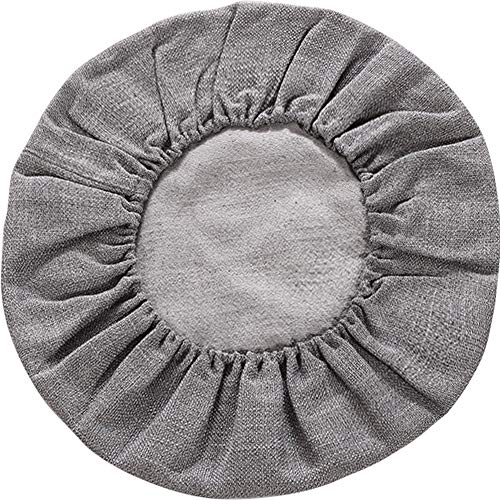 Round Floor Pillow Cover Tatami Floor Cushion Cover Straw Japanese Futon Cover Meditation Seating Ottoman Throw Protector for Living Room Indoor Outdoor Gray,23.62 inches - color: Grey, size: 23.62 inches