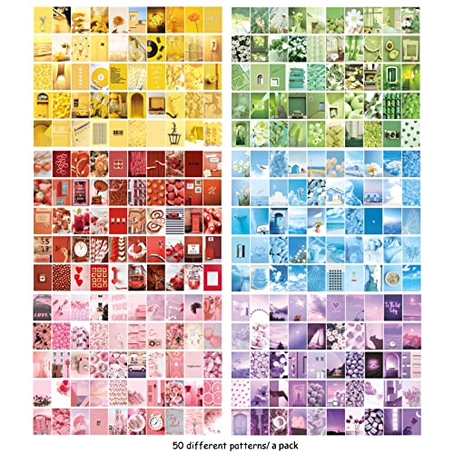 6 Sets 300 Pcs Washi Stickers Set Cute Aesthetic Sticker Book for Journaling, DIY Decorative Paper Sticker Decals for Bullet Journal Art Scrapbooking Diary Card Craft Gift Album Notebook Stationery - style: Gentle Style