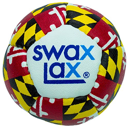 SWAX LAX Lacrosse Training Ball - Indoor Outdoor Practice Less Bounce & Rebounds - color: Maryland