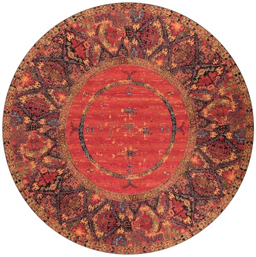 Unique Loom Outdoor Tribal Collection Area Rug - Quepos (12' Round Multi/Black) - size: 12' (Round)