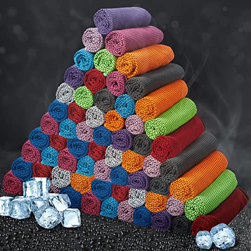 Honoson Cooling Towel Bulk - color: Multicolor, size: 32"x12"