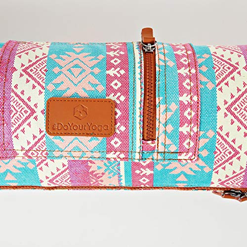 #DoYourYoga Full-Zip Exercise Yoga Mat Carry Bag with Multi-Functional Storage Pockets »Sunita« - color: PinkStyle
