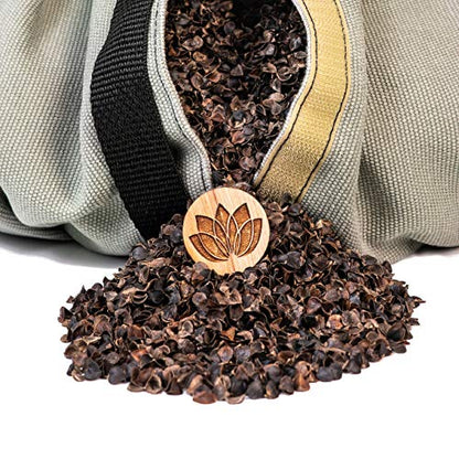Blue Lotus Crescent Meditation Cushion