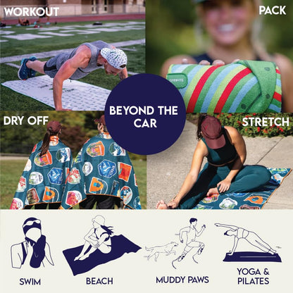 Sprints Athletic Running Towel, Full-Sized, Car Seat Cover - Performance Microfiber… (Grizzly Guide) - color: Grizzly Guide