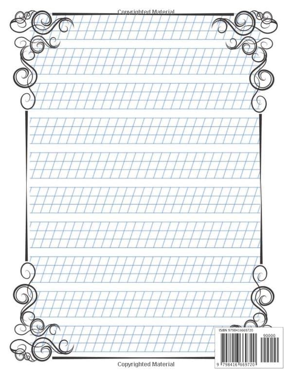 Calligraphy Practice Paper: Italic Calligraphy Practice paper Worksheets Guide & Handwriting Journal for Adults and kids.