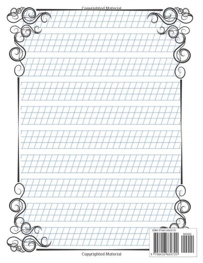 Calligraphy Practice Paper: Italic Calligraphy Practice paper Worksheets Guide & Handwriting Journal for Adults and kids.