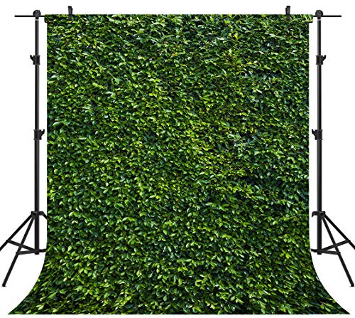 8X8FT Green Leaves Photography Backdrops Leaf Green Vertical Texture Backdrop Birthday Background for Birthday Party Seamless Photo Booth Vinyl Backdrop PCK41B - size: 8X8FT