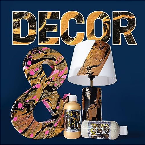 FolkArt Drizzle Opal Crush Glitter Pre-Mixed Fluid Acrylic Pouring Paint, 9 fl oz Premium Paint Perfect for Indoor & Outdoor Arts and Crafts Projects, 61838