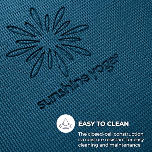 Voyage 5mm Studio Yoga Mats, 10 Pack, 72x24in | Extra Long, Anti-Tear Exercise Mats for Workout, Stretching, Fitness - Non Slip Gym Mats for Home, Schools and Studios - color: Oceanside